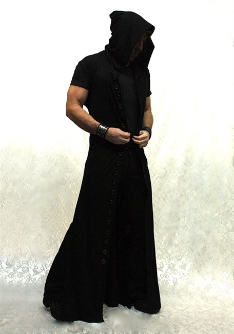 WRAITH ROBE LIGHTWEIGHT BLACK COTTON